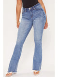 YMI High Rise Flares with Frayed Hem