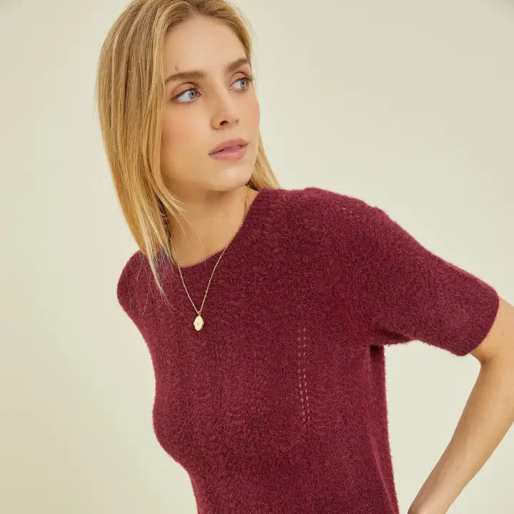 Wine Not Knit Top