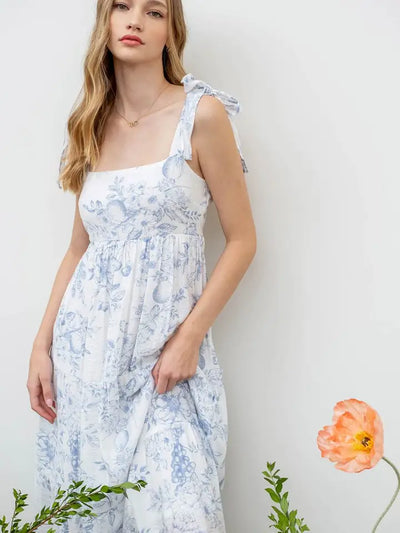 Blossom Tiered Midi Dress