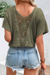 Moss Green Lace Top